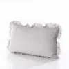 Almofada AMALFI cinza com renda 45x60cm