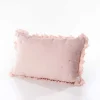 Almofada AMALFI rosa com renda 45x60cm
