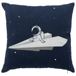 Almofada astronauta azul escuro 40x40cm