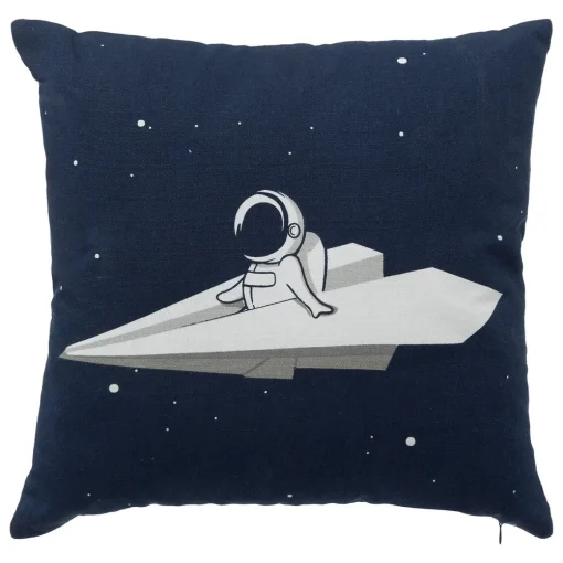 Almofada astronauta azul escuro 40x40cm