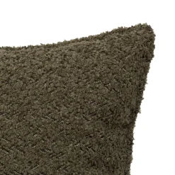 Almofada AUTOMNE bouclette verde caqui 45x45cm