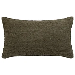 Almofada AUTOMNE bouclette verde caqui 30x50cm