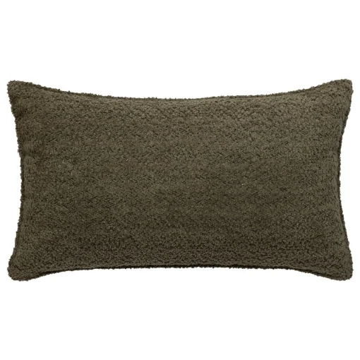 Almofada AUTOMNE bouclette verde caqui 30x50cm