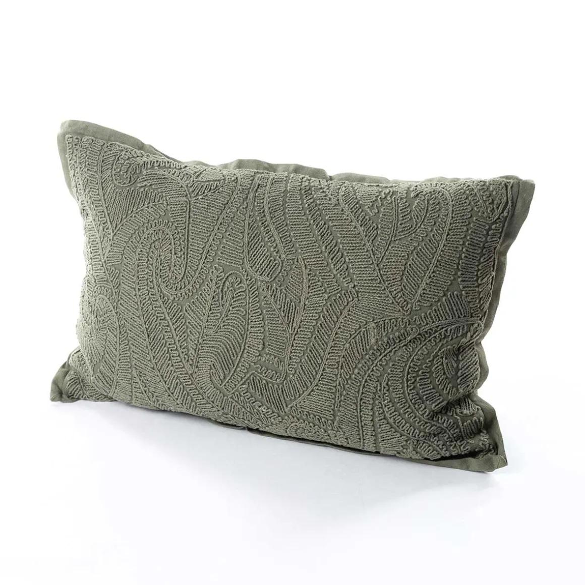 Almofada AUTOMNE folhas verde 35x50cm