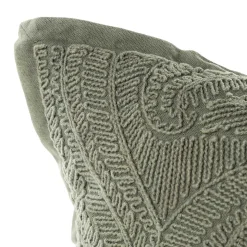 Almofada AUTOMNE folhas verde 35x50cm