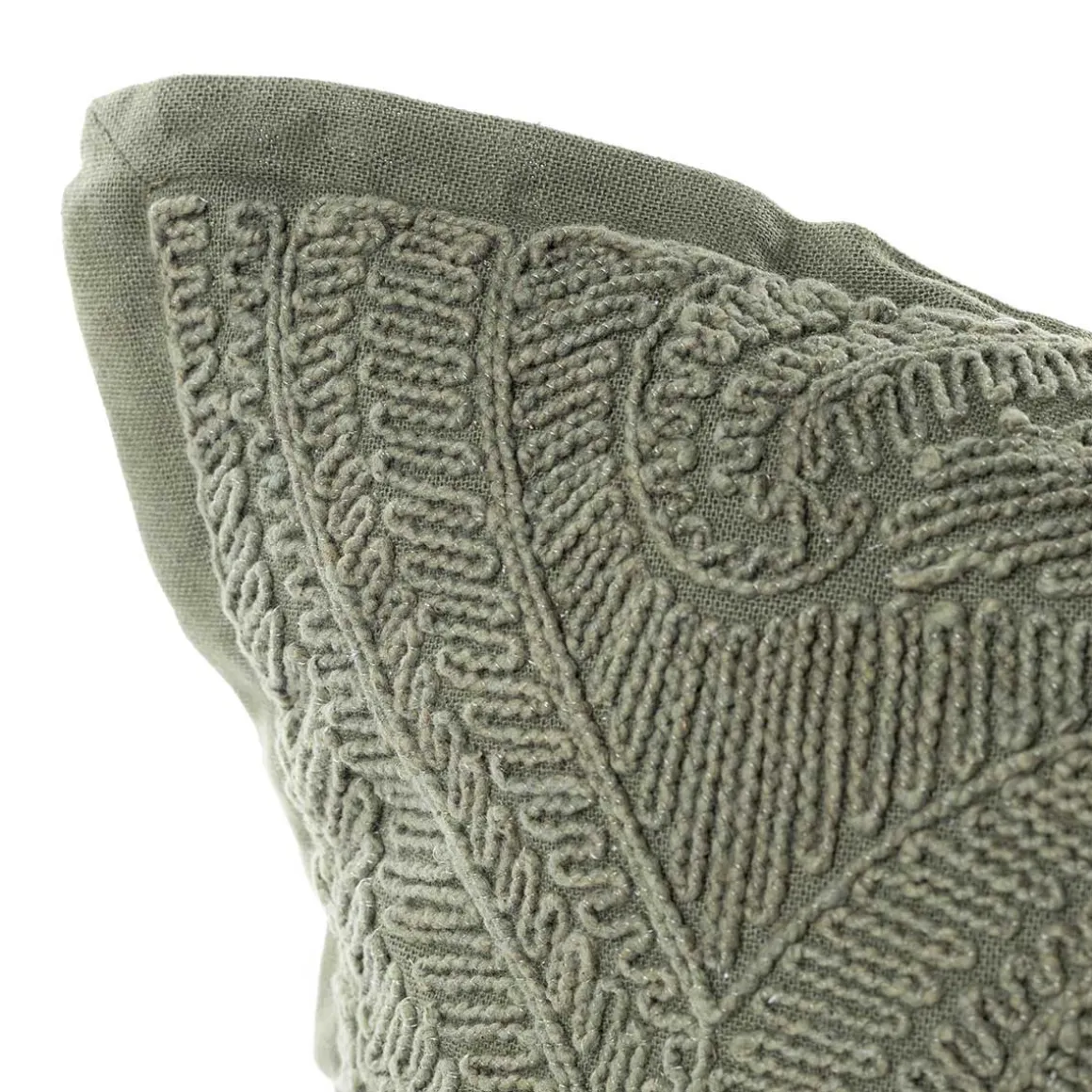 Almofada AUTOMNE folhas verde 35x50cm