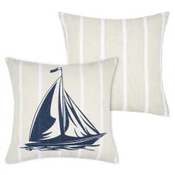Almofada barco HARBOR bege 50x50cm