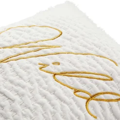 Almofada bordada WILD ROMANCE branca 45x45cm