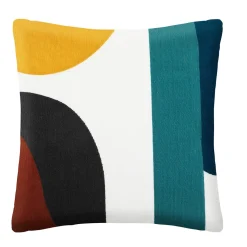 Almofada CARAVANE multicolor bordada 45x45cm