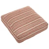Almofada de chão MICAH JACQUARD terracota e cru 38x38cm