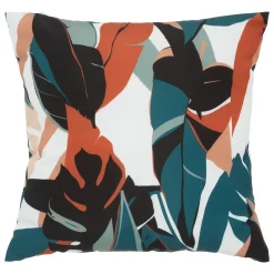 Almofada de Exterior Decoração Folhas 40x40cm