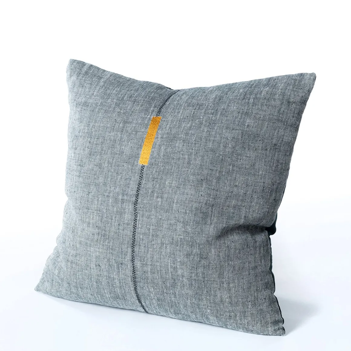 Almofada DOLCE RIVIERA cinza bordada 55x55cm