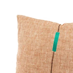 Almofada DOLCE RIVIERA terracota bordada 55x55cm