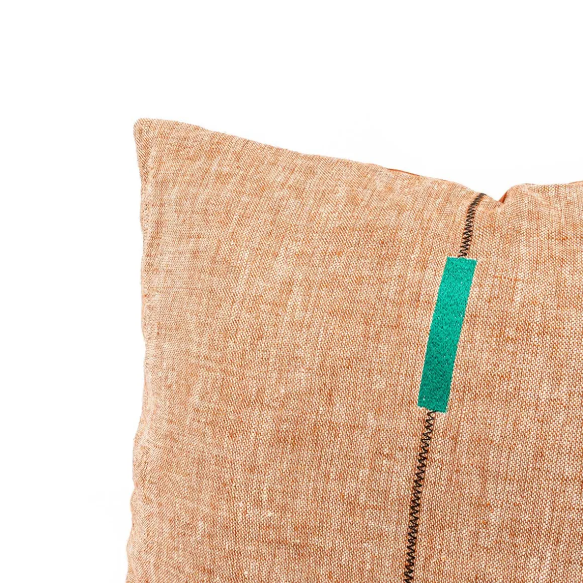 Almofada DOLCE RIVIERA terracota bordada 55x55cm