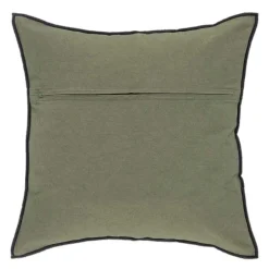 Almofada DOLCE RIVIERA verde caqui bordada 45x45cm