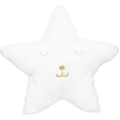 Almofada estrela pelo branco 39x39cm