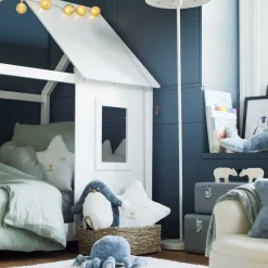 Almofada estrela pelo branco 39x39cm