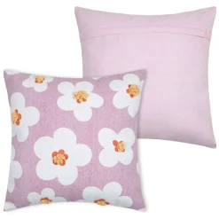 Almofada flor rosa 40x40cm