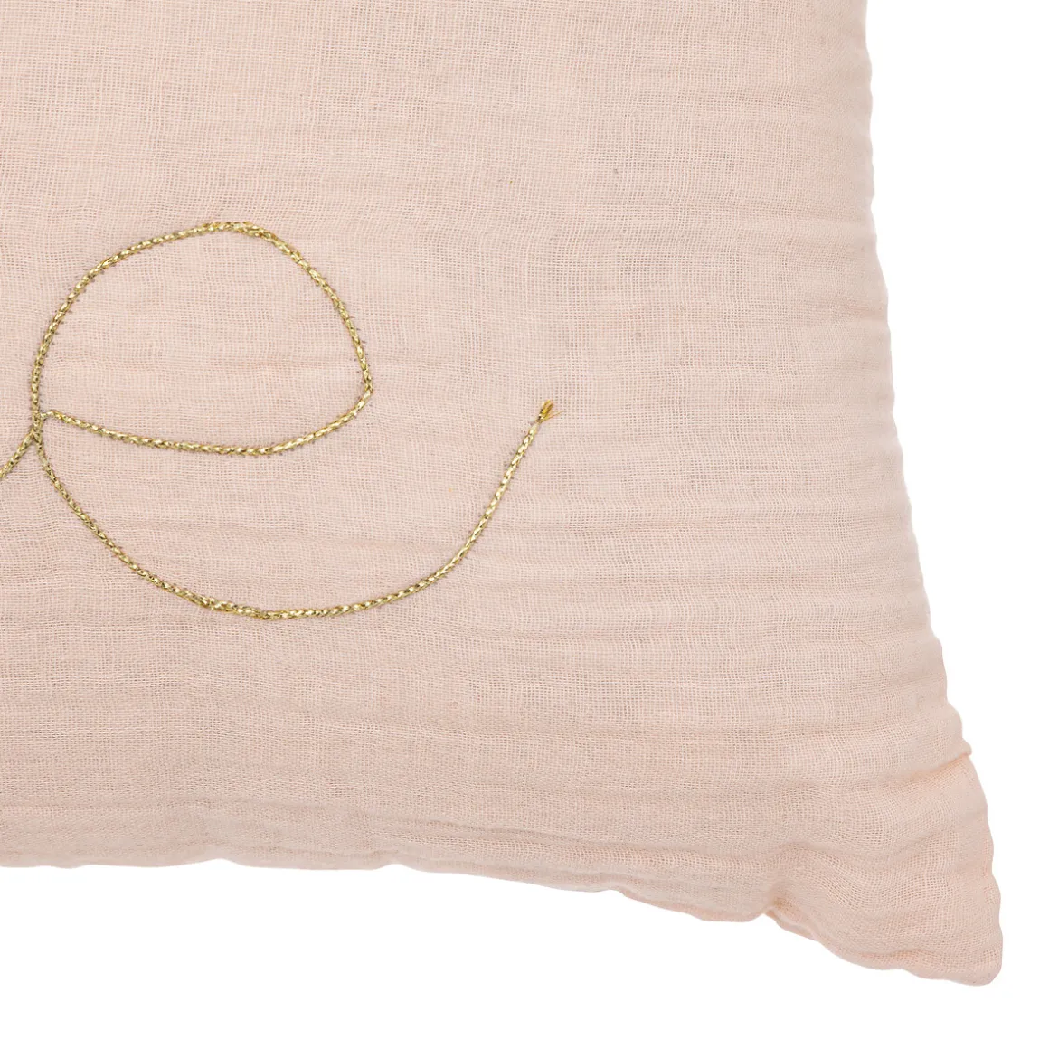 Almofada gaze rosa love 30x50cm