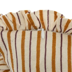 Almofada INDIE reversível roxo e bege 40x40cm