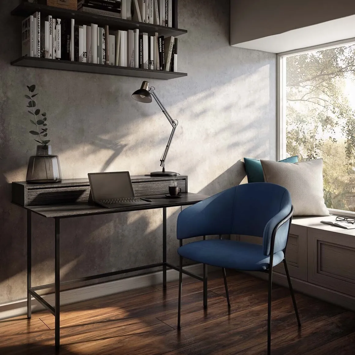 Almofada LILOU azul 55x55cm