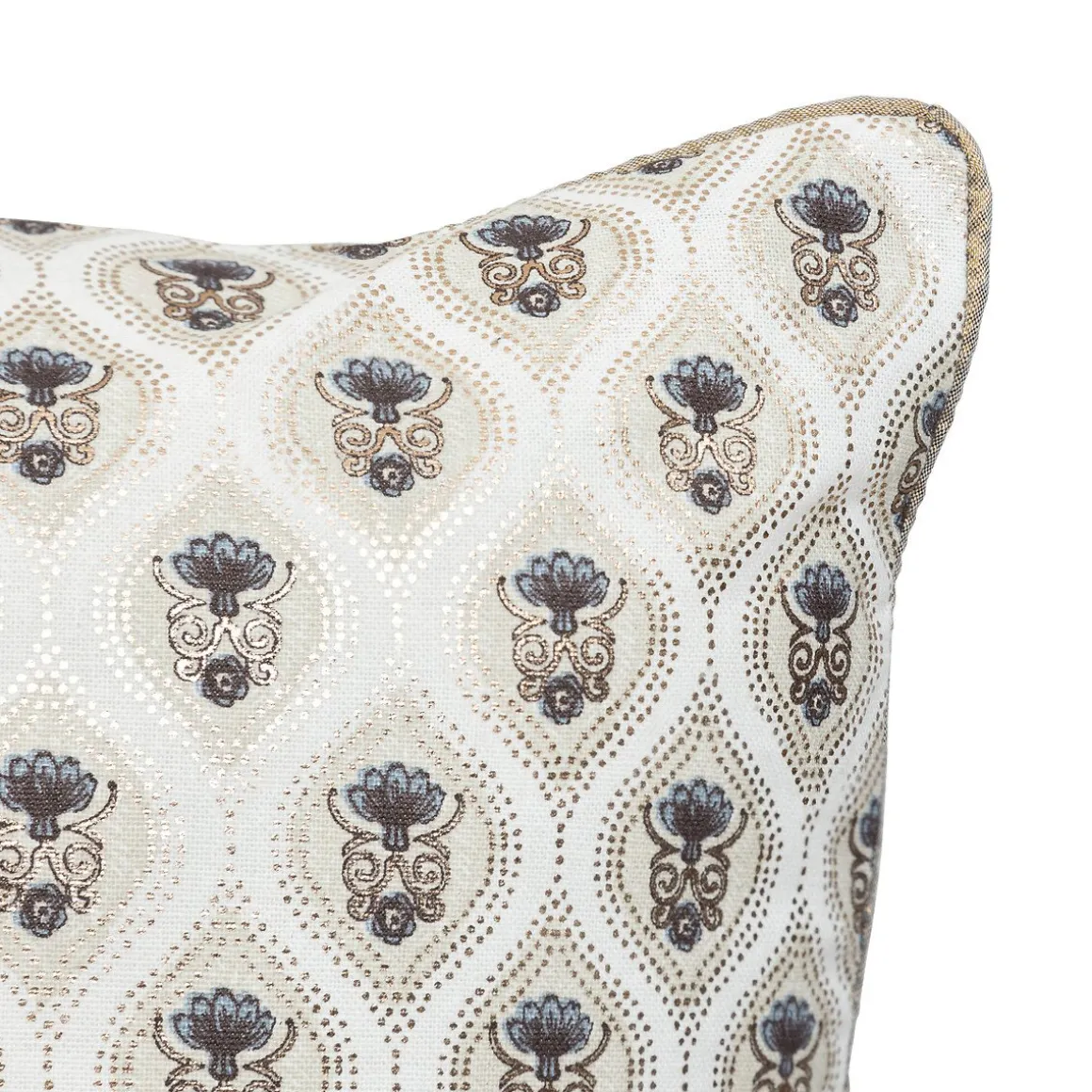 Almofada LITTLE COTTAGE efeito metalizado 40x40cm