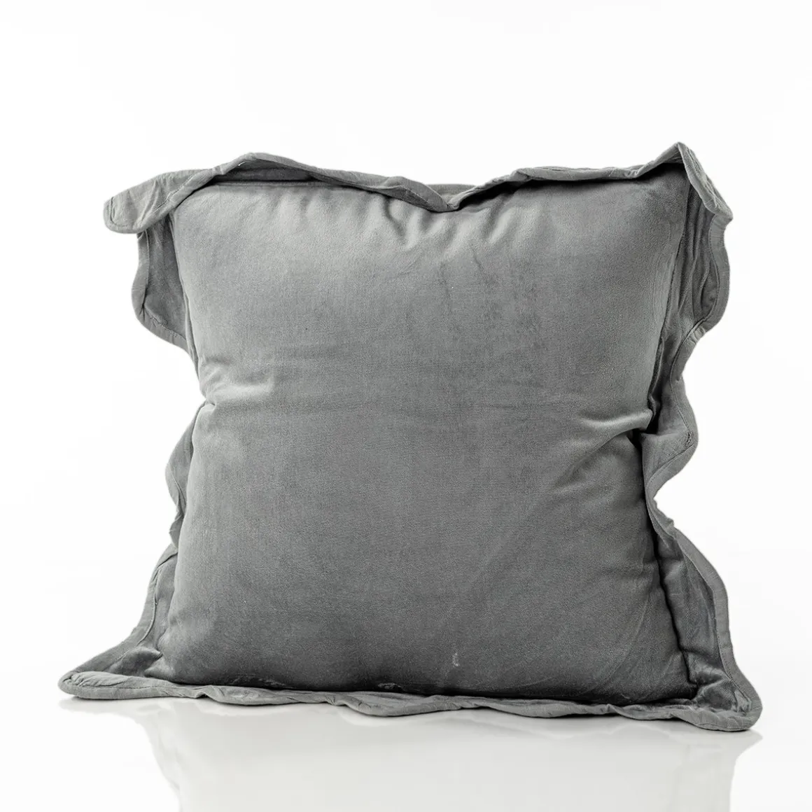 Almofada LITTLE COTTAGE azul com folho 45x45cm