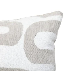Almofada SAFINA bege e branco 40x40cm