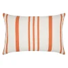 Almofada SOLEIL RISCAS laranja e cru 40x60cm