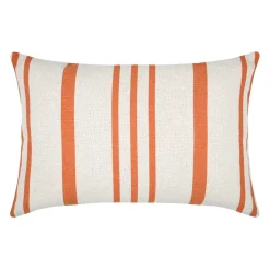 Almofada SOLEIL RISCAS laranja e cru 40x60cm