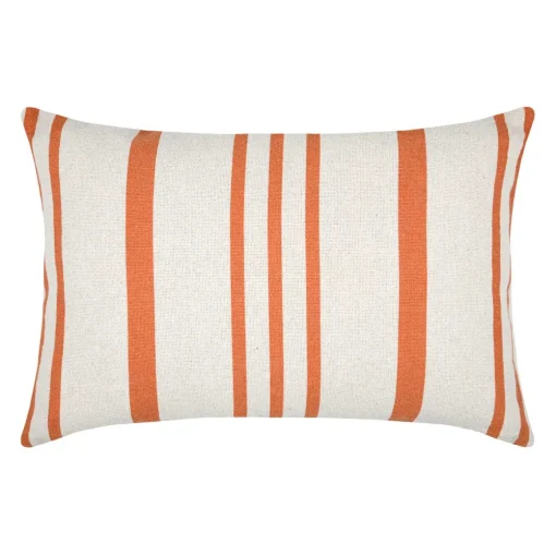 Almofada SOLEIL RISCAS laranja e cru 40x60cm