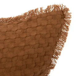 Almofada THE FLORAL waffle terracota 30x50cm