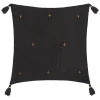 Almofada WINTER LIGHT gaze cinza escuro com cruzes 40x40cm