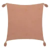 Almofada WINTER LIGHT gaze rosa velho com cruzes 40x40cm