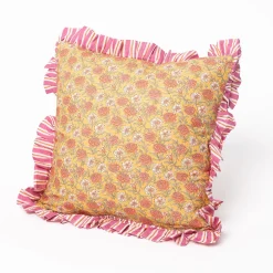Almofada YUCATAN com rosas 45x45cm