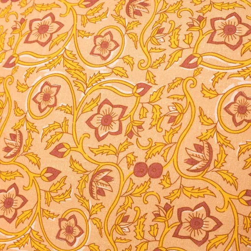 Almofada YUCATAN floral amarelo 45x45cm