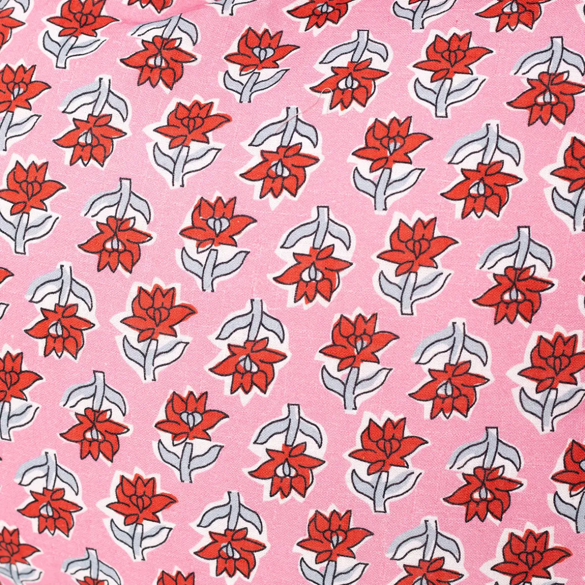 Almofada YUCATAN floral com folhos 35x60xm