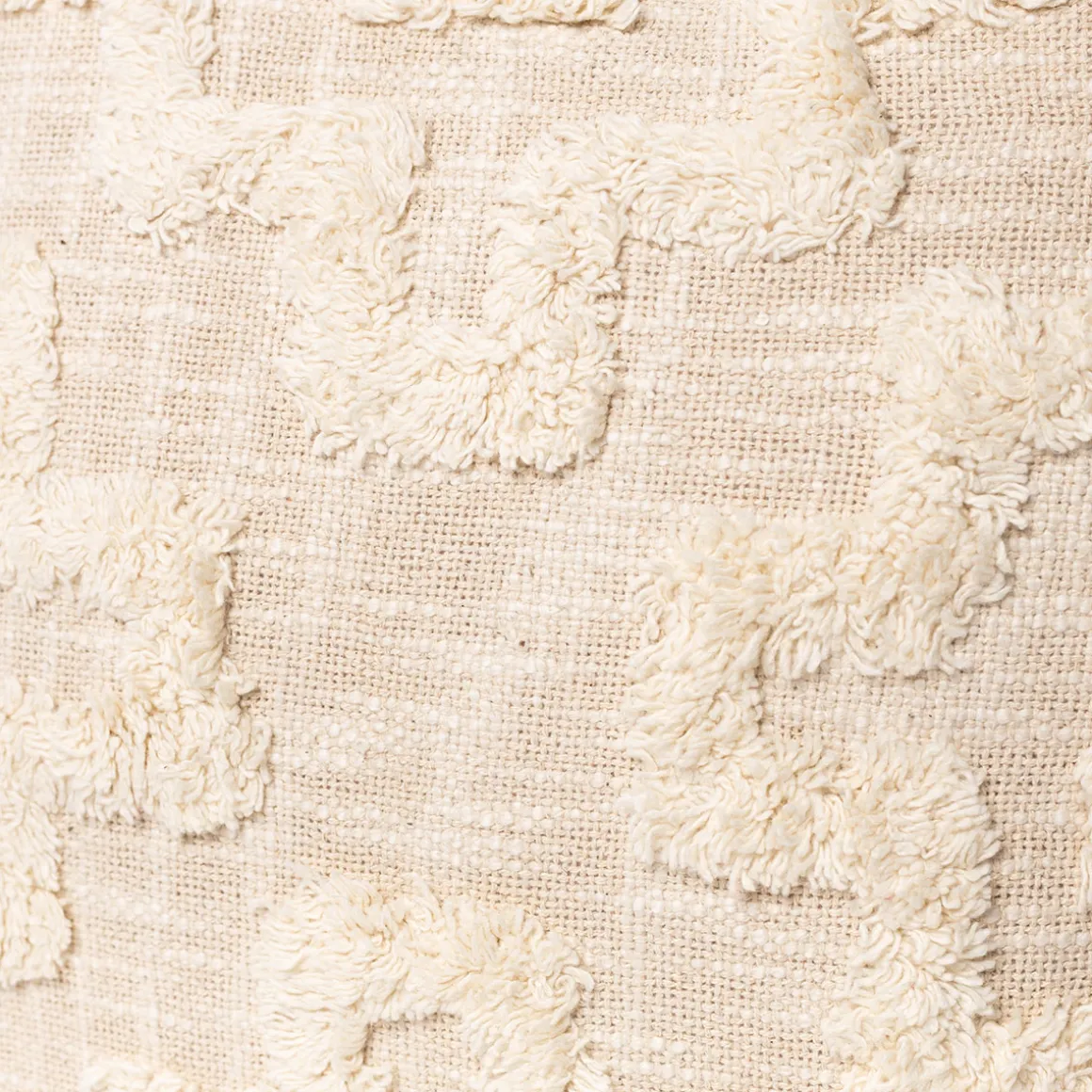 Almofada zigzag bege 45x45cm