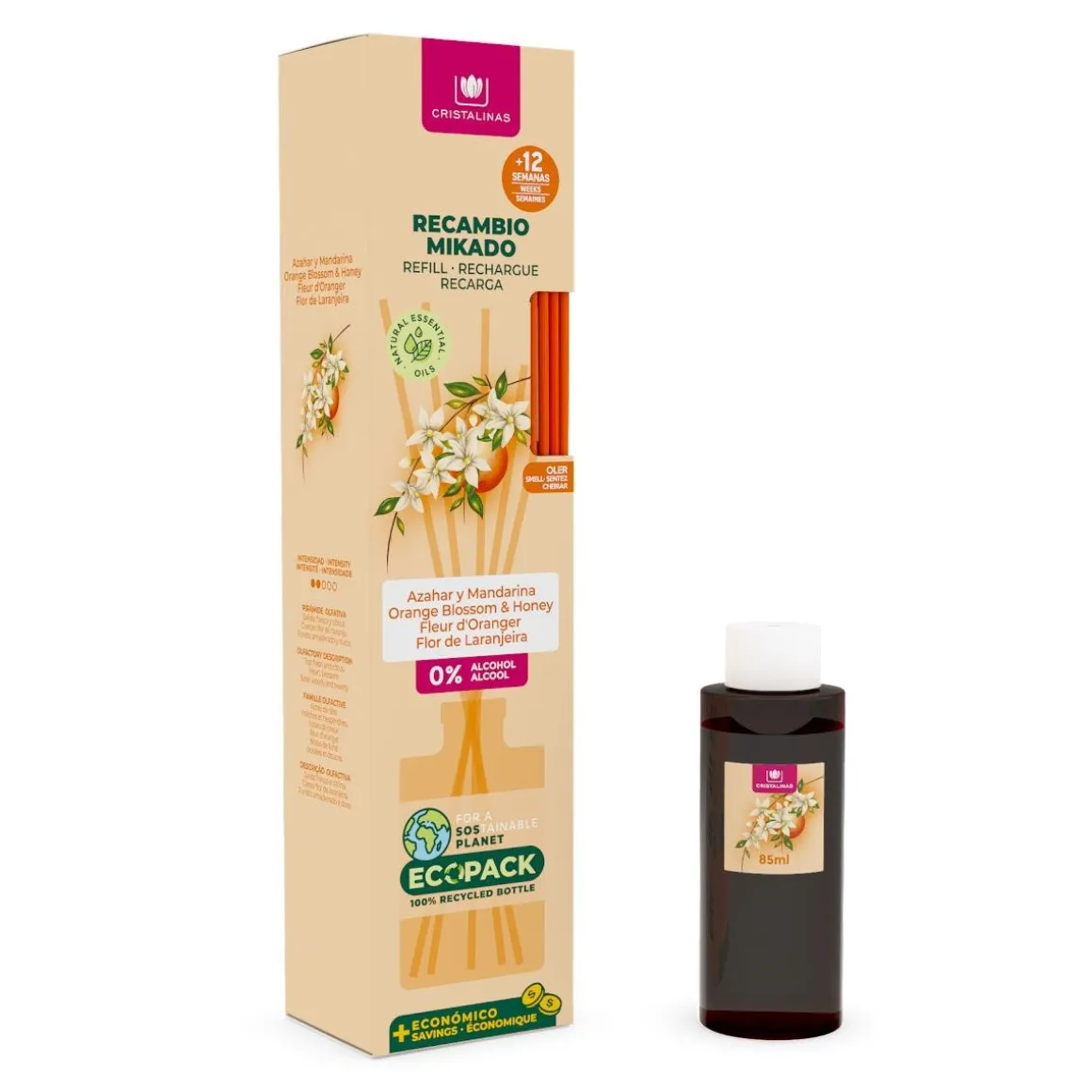 Ambientador mikado flor de laranjeira 85ml