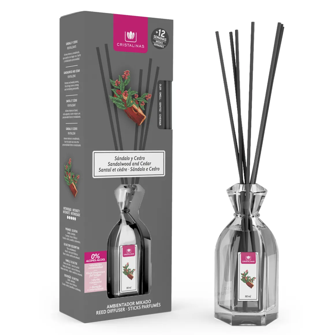 Ambientador mikado sândalo e cedro 90ml