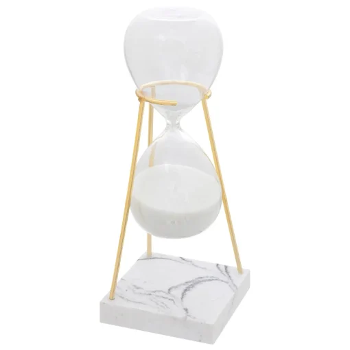 Ampulheta decorativa OLEN em vidro 21cm