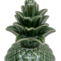 Ananás verde decorativo em cerâmica