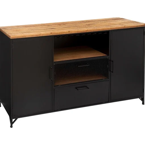 Aparador CIERNA preto 85x42,5x140cm