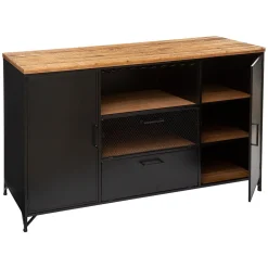Aparador CIERNA preto 85x42,5x140cm