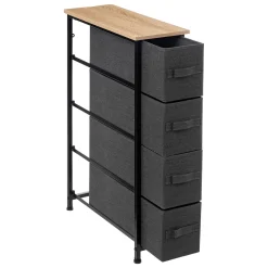 Armário de arrumação TISSA cinza escuro 75cm