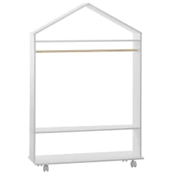 Armário MONTESSORI branco com varão