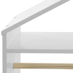 Armário MONTESSORI branco com varão