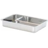 Assadeira inox rectangular 7x40x28,5cm