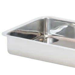 Assadeira inox rectangular 7x40x28,5cm