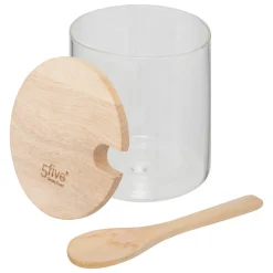 Açucareiro com colher em vidro HERMET 8,6x11cm